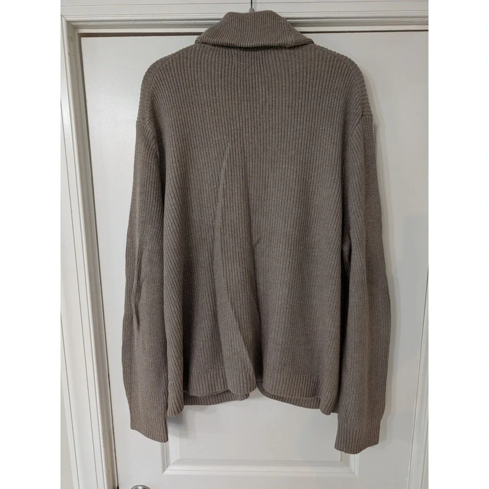 Banana Republic Mens Shawl Collar Cardigan Sweater XXL Brown preppy grandpa